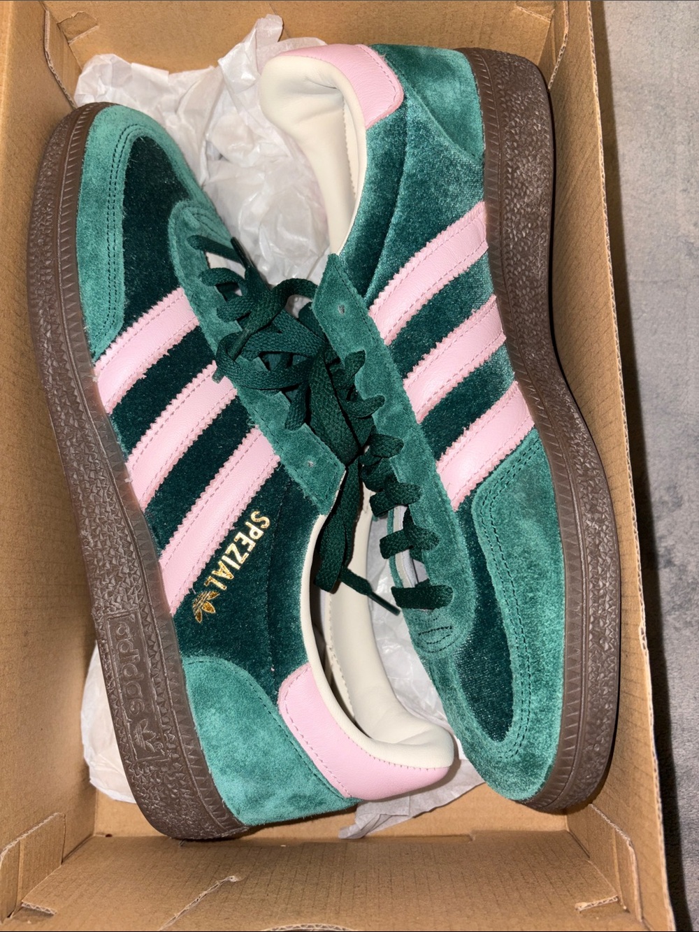 adidas Originals Green & Pink Suede Women's Sneakers